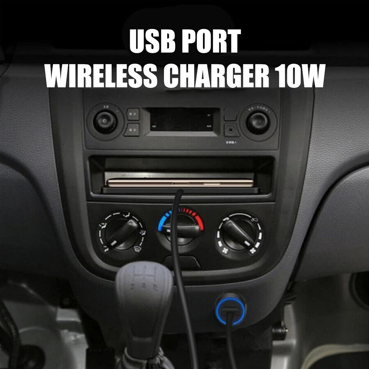 Wireless Car Phone Charger Fast Charging Pad Mat For iPhone Samsung Universal