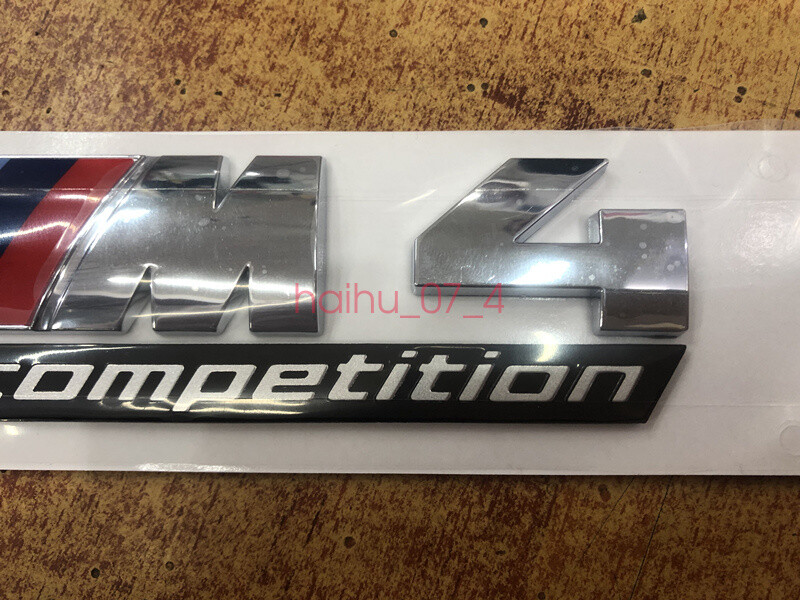 Luggage Lid High Quality ABS “COMPETITION M4” Emblem Decal Badge for M4