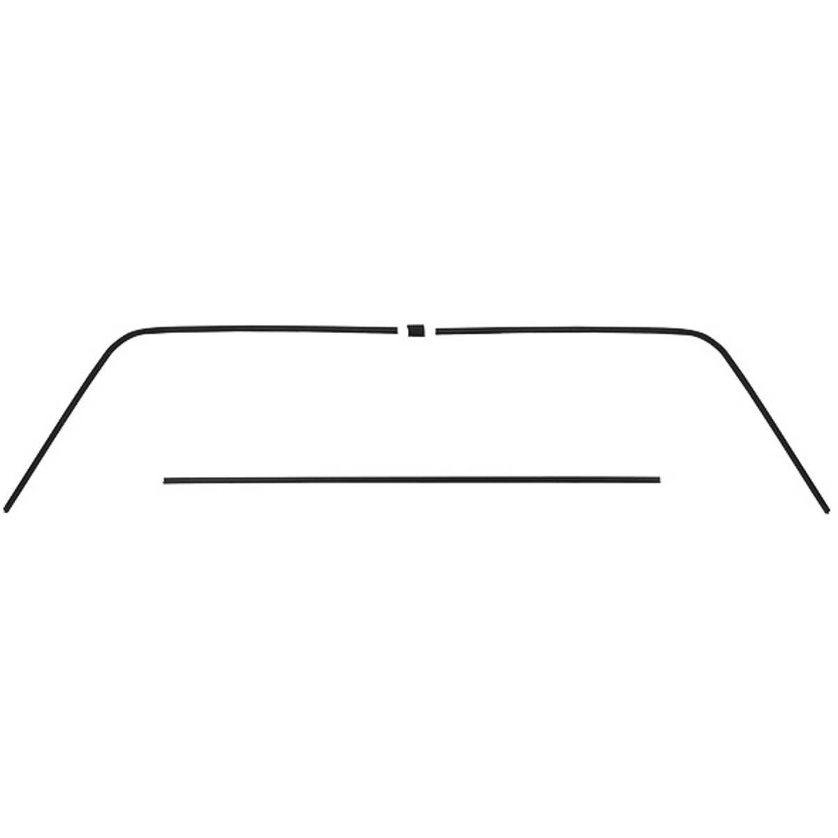 68 69 70 Dodge Charger Interior Rear Window Trim Moldings 4 Pieces Set – M6061