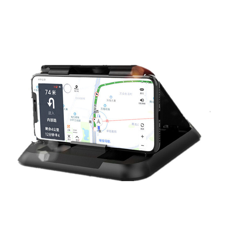 3-7in Car Anti-Slip Shading Phone Holder In Dash Mounts Bracket Clip Accessories