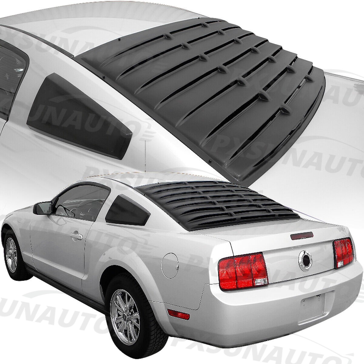 Rear Window Louver Cover Windshield Sun Shade Vent For Ford Mustang 05-14 2006