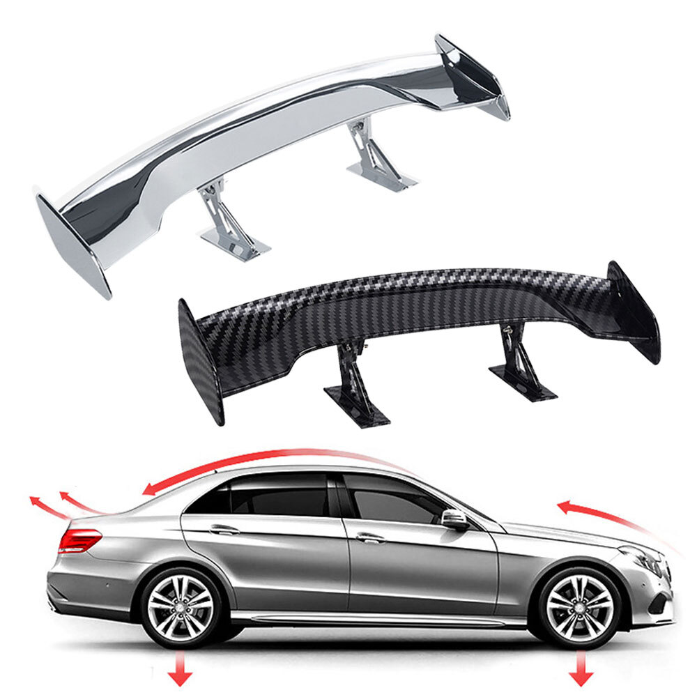 1x Mini Car Rear Trunk Tail Spoiler Wing Sticker Exterior Decoration Accessories