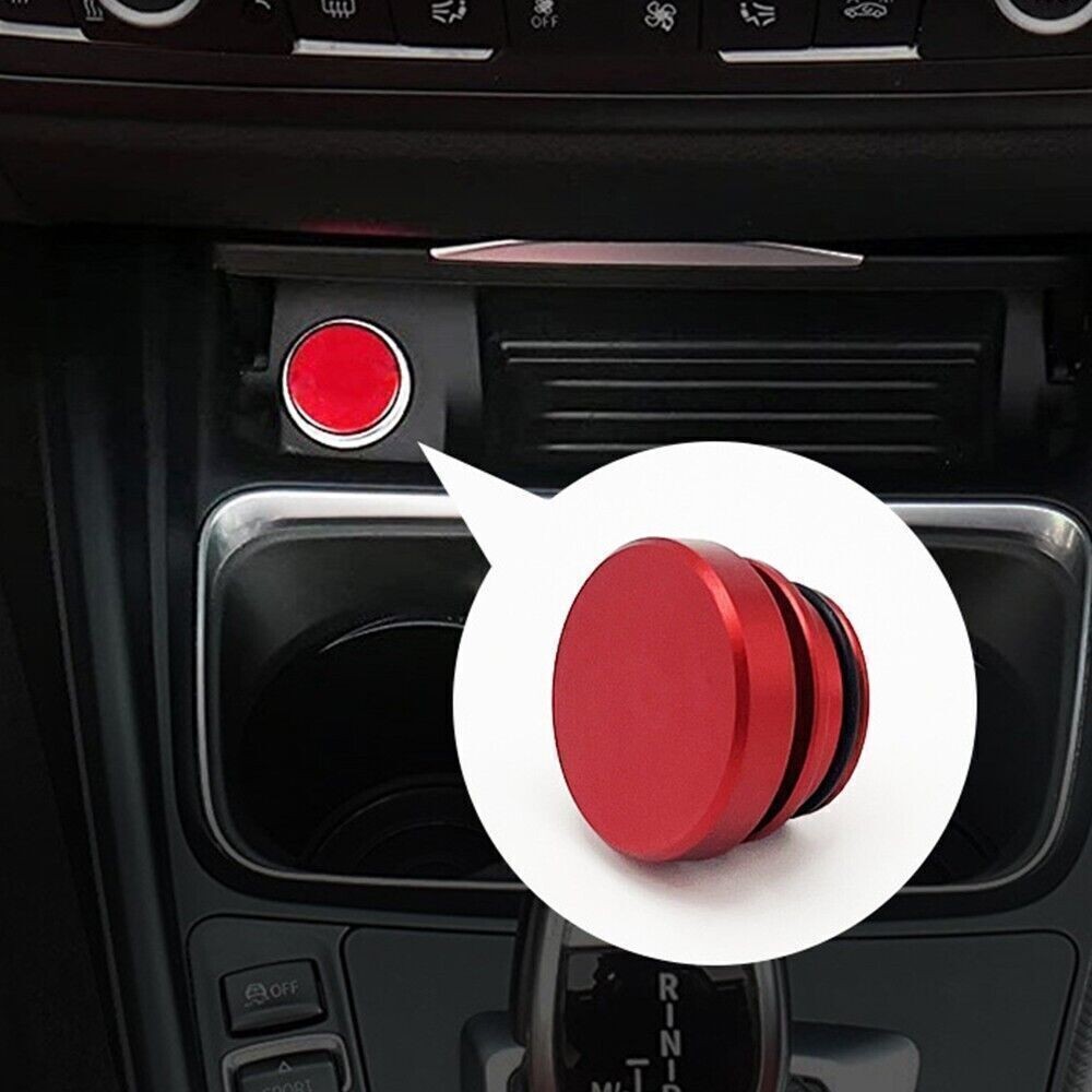 Car Durable Aluminum Cigarette Lighter Cover Cap Waterproof Dustproof Metal Part