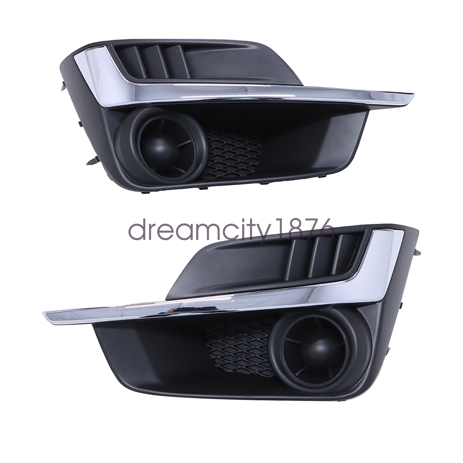2PCS Left+Right Front Bumper Fog Light Cover Bezel for 2015-2016 Subaru Impreza