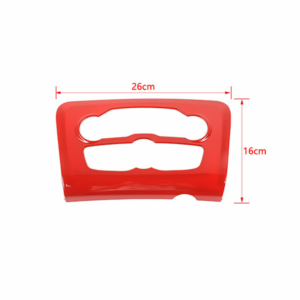 Red Central Control Air Conditioning A/C Panel Cover Trim for Dodge Charger 15+