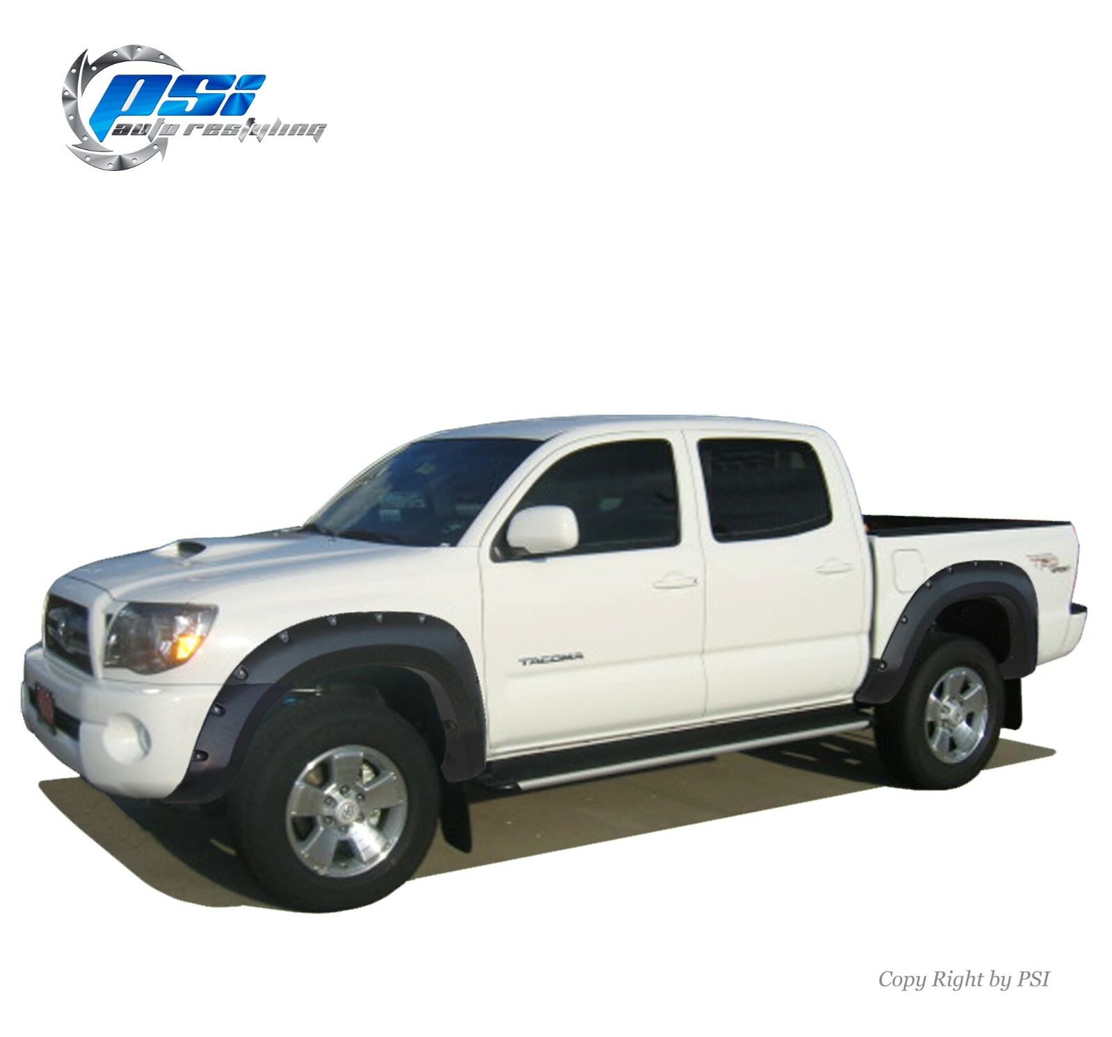 Paintable Pocket Bolt Fender Flares Fits Toyota Tacoma 2005-2011 5 Ft Short Bed