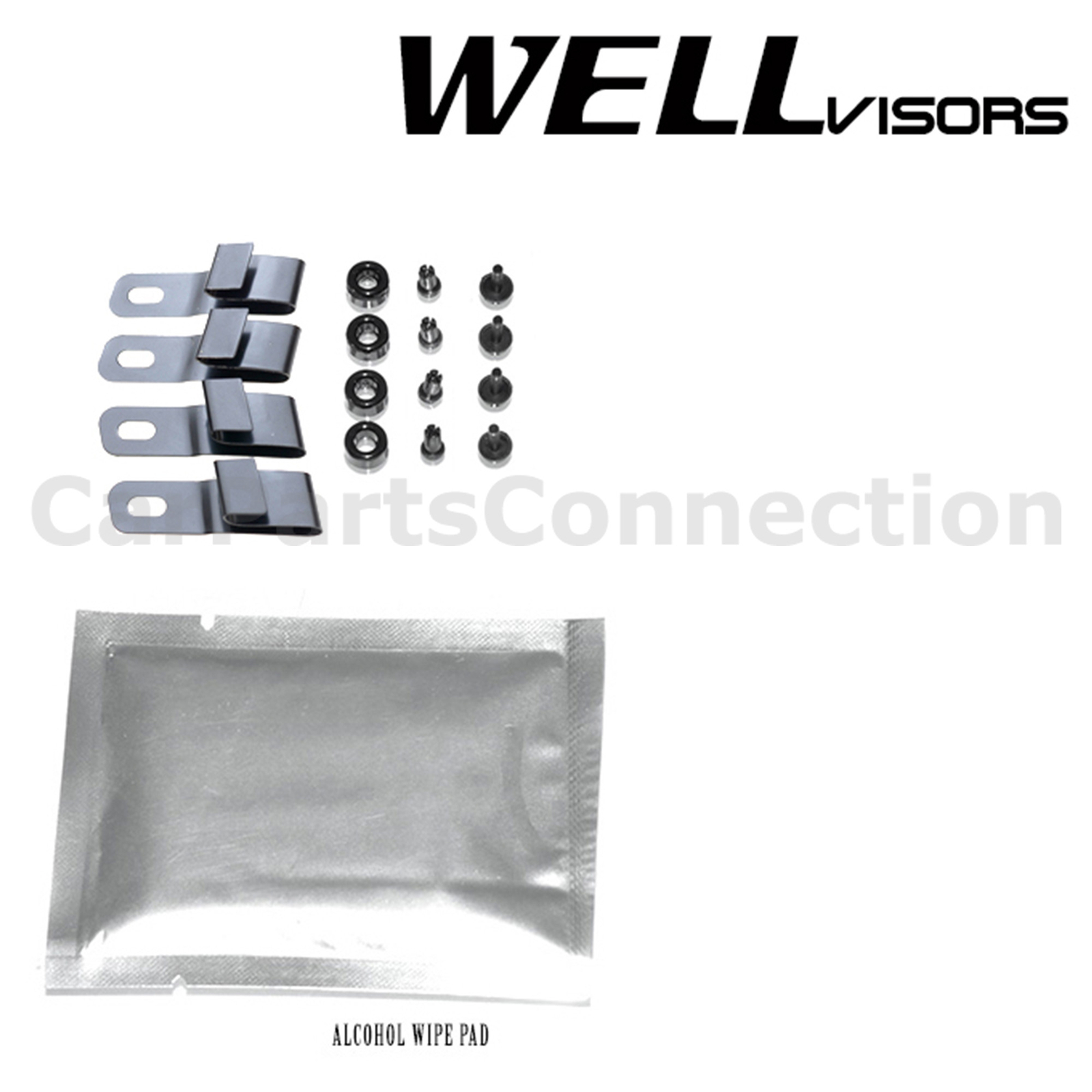 Wellvisors For BMW G01 X3 2018-2024 Window Visors Deflector Guards Black Trim