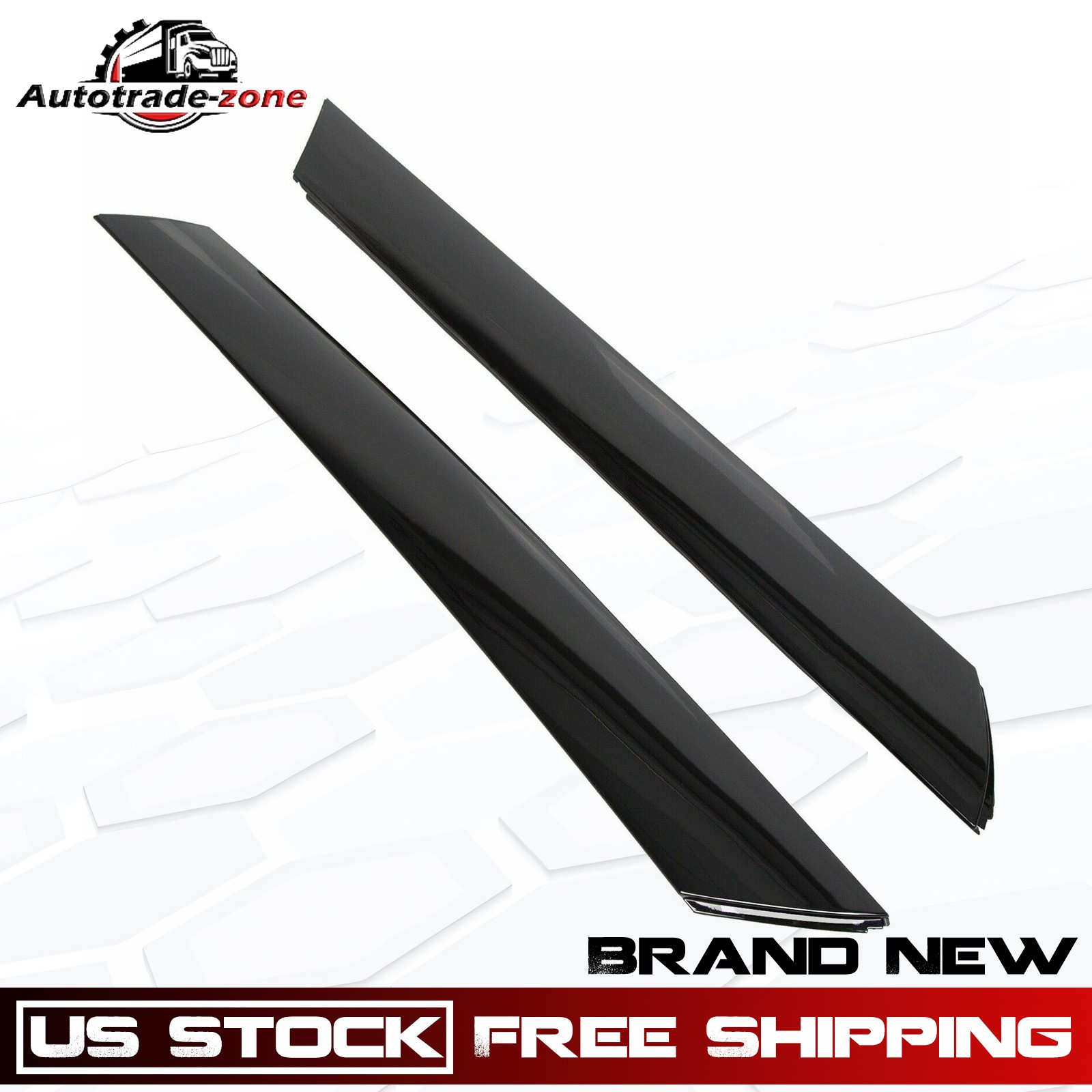 Pair 861702K500 Front Windshield A Pillar Trim Molding For 2010-2013 KIA Soul