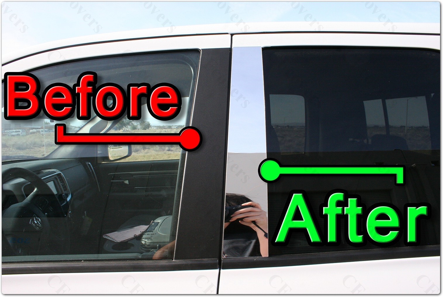 CHROME Pillar Posts for Volvo S80 07-17 6pc Set Door Trim Mirrored Cover Kit