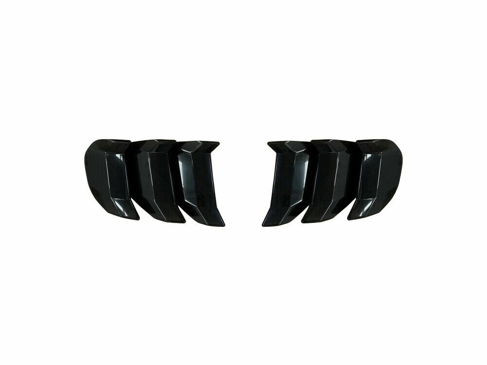 Smoke Black Taillight Lamp Light Cover Guard Decor Trim Molded for Ford Mustang