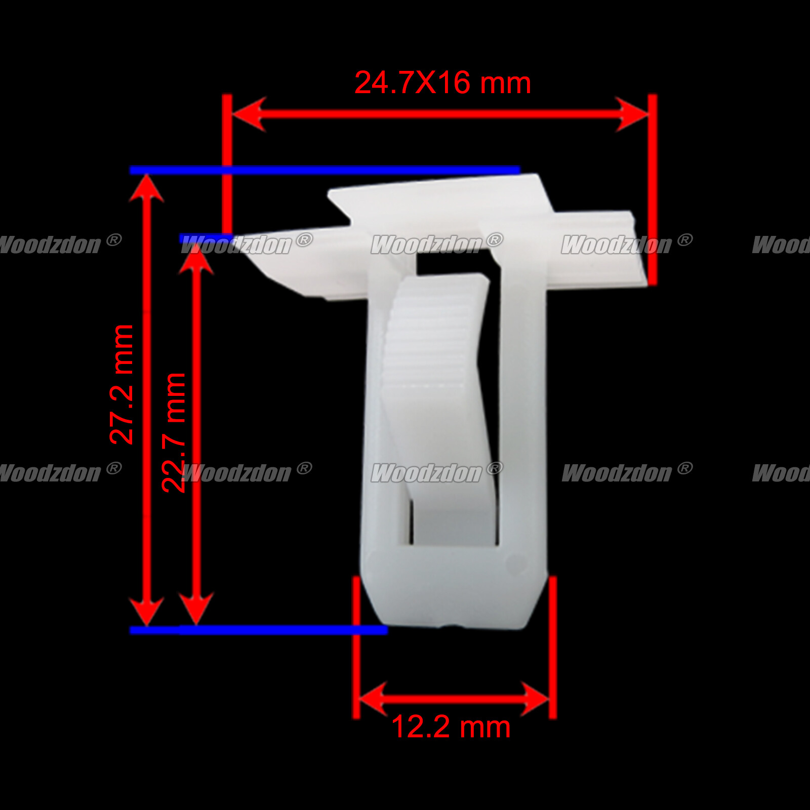 25 Garnish Moulding Clip Nylon Retainer A16865 For Chevy Camaro For GM 20462090