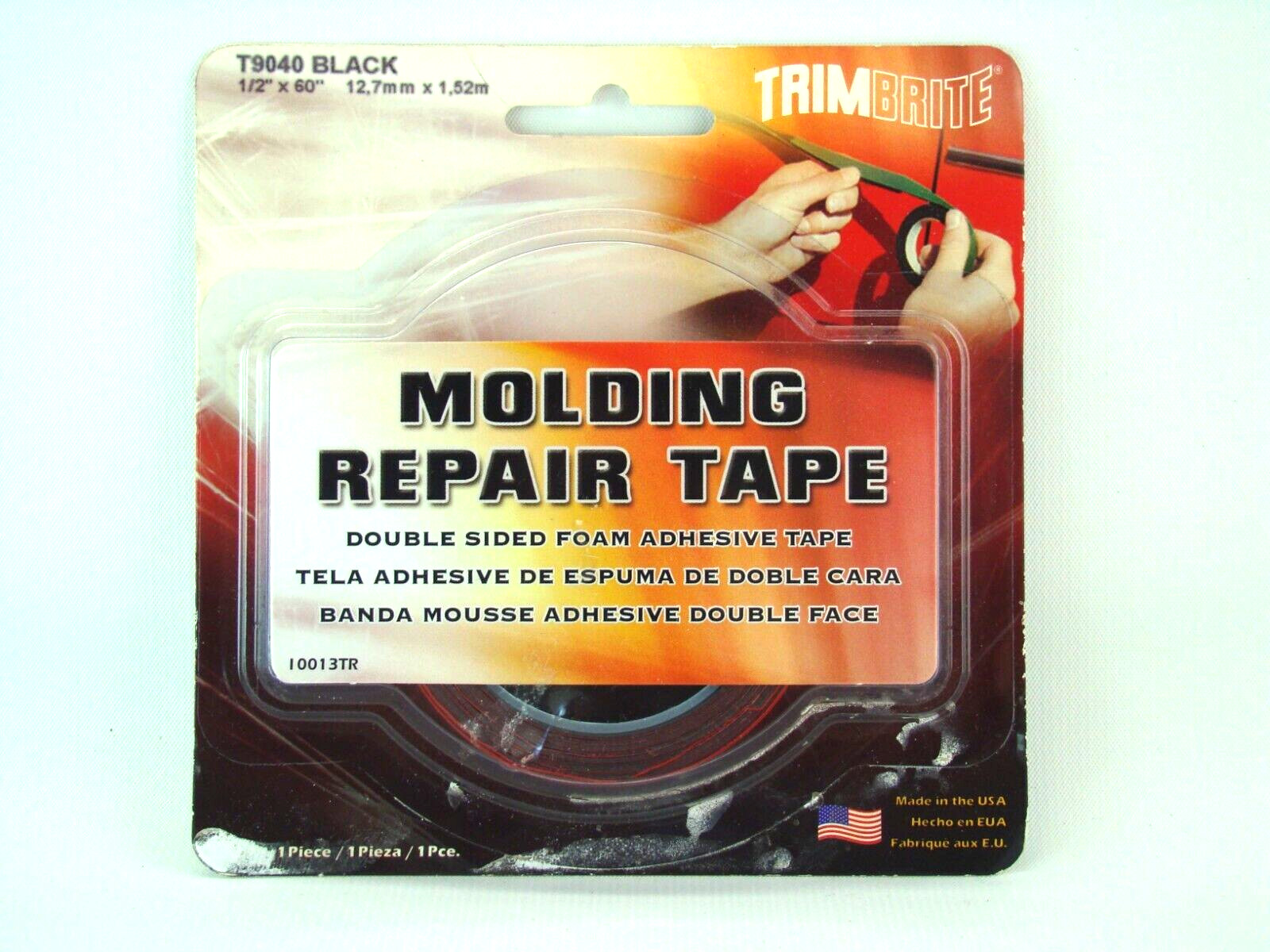 Trimbrite T9040 Black Molding Repair Tape Double Side Adhesive 1/2″ x 60″