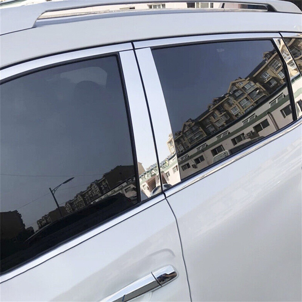 Chrome Acrylic Pillar Posts Window Door Trim Covers for Nissan Altima 2013-2018
