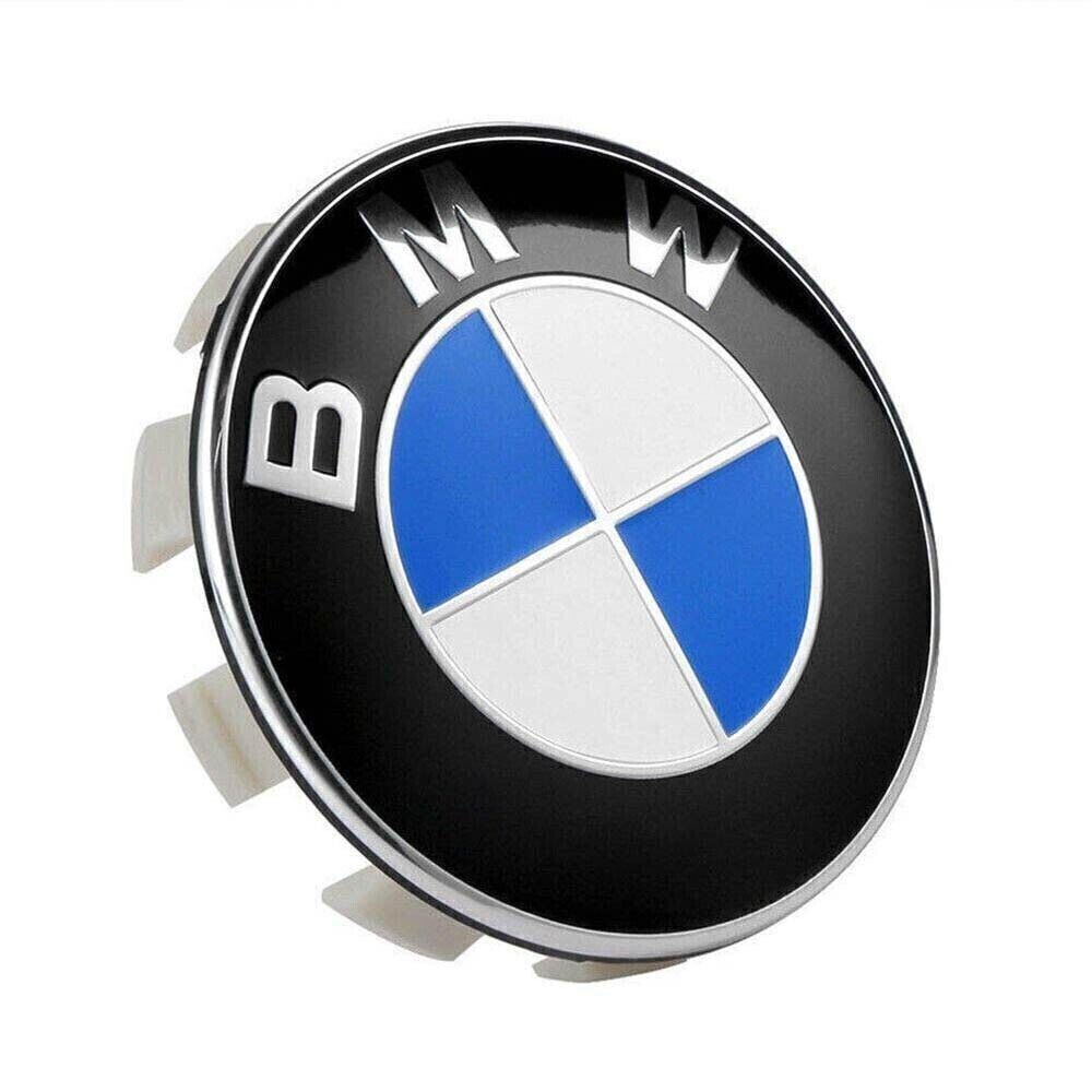 SET Genuine For BMW 1-3-5-7 Series Wheel Center Hub Caps Logo Badge Emble 68MM
