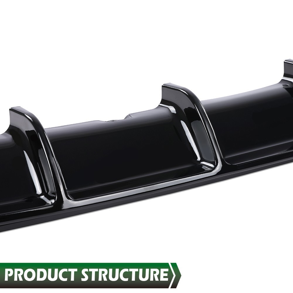 Rear Diffuser Bumper Lip Spoiler For 12-2018 BMW F30 M-Sport