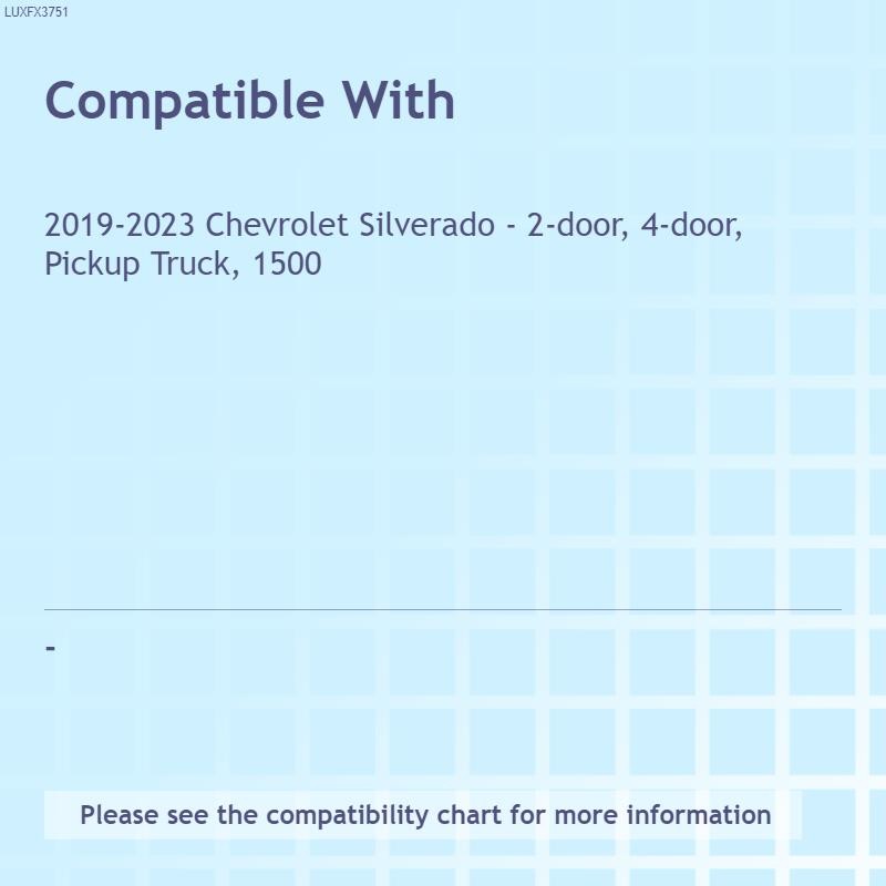 1pc. Luxury FX Gas Door Cover Trim for 2019-2026 Chevy Silverado 1500