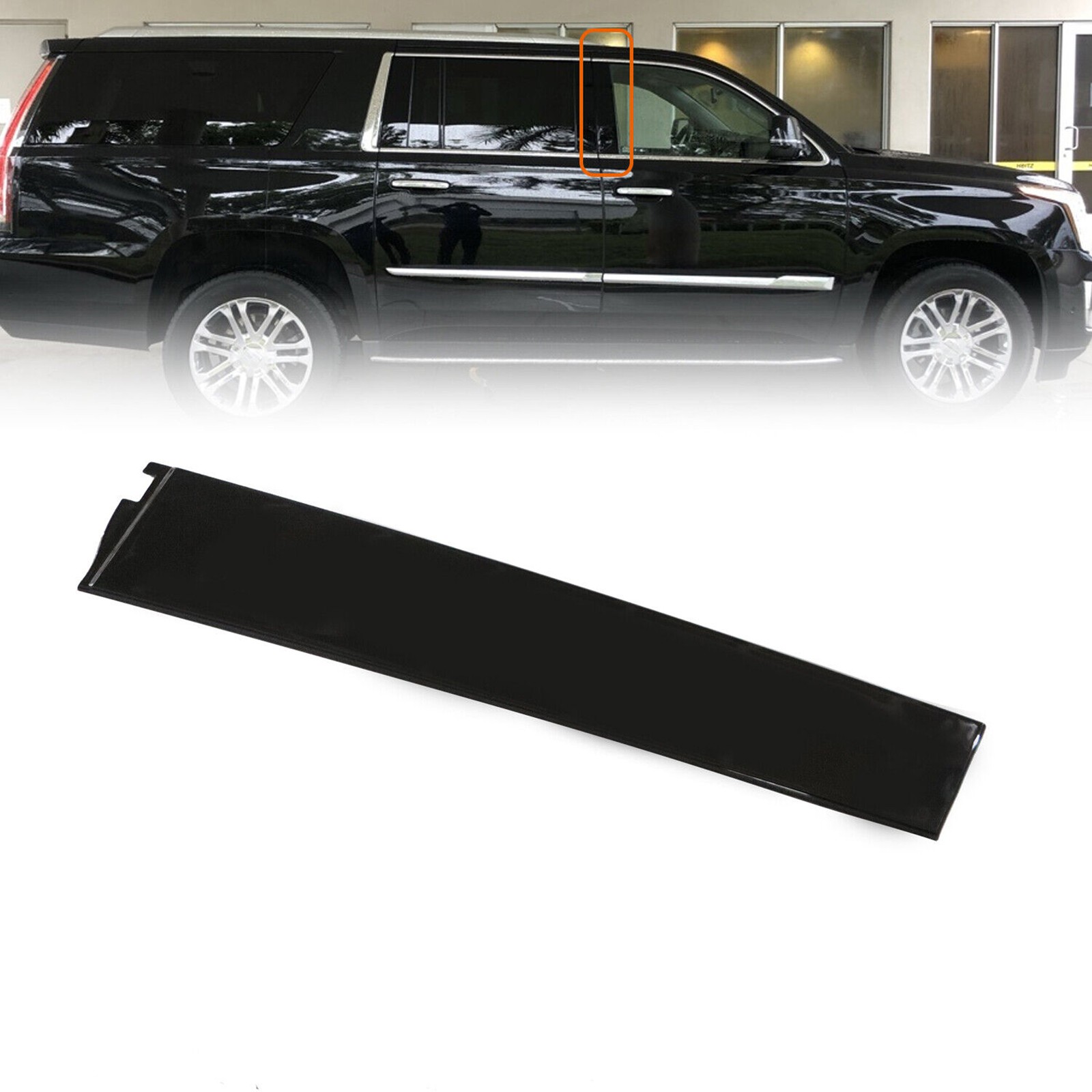 Right Passenger Front Door B Pillar Molding Trim For Cadillac Escalade 2015-2020