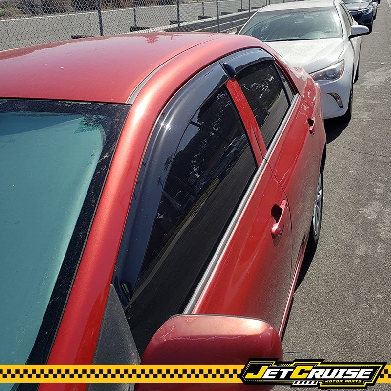 Fits 09-13 Toyota Corolla Acrylic Window Visors Rain Sun Guard Deflector 4Pcs