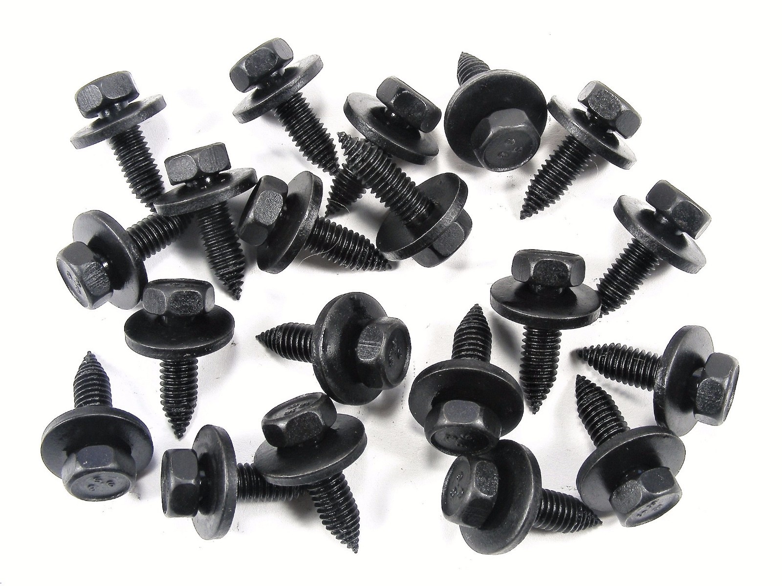 For Jeep Body Bolts- M6-1.0 x 20mm Long- 10mm Hex- 17mm Washer- 20 bolts- #160