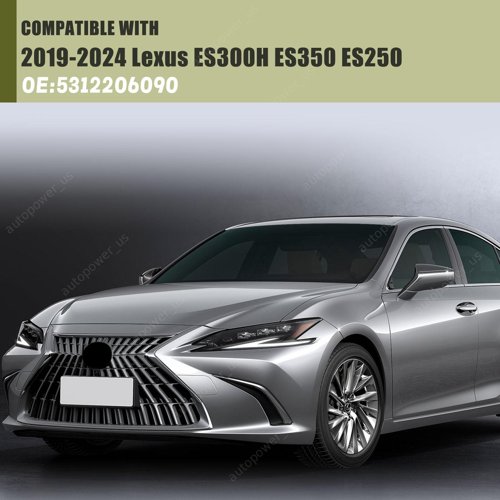 Fit For 2016-2018 Lexus ES300h ES350 Front Lower Grille Trim Molding 53122-06010