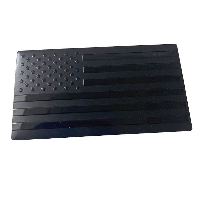 82x45mm Aluminum United States Rectangle Flag Badge Exterior Sticker Trim Cover