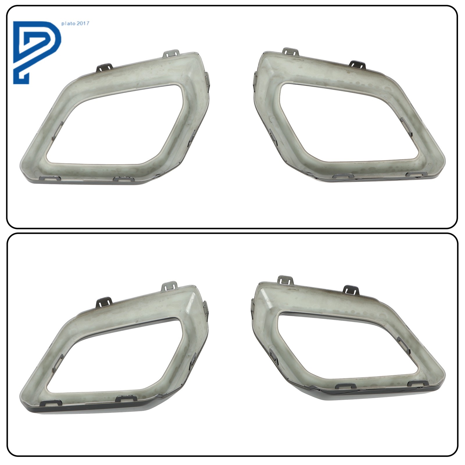 Front Left & Right Side Bumper Trim Molding Gloss Black For Honda CR-V 2023-2025