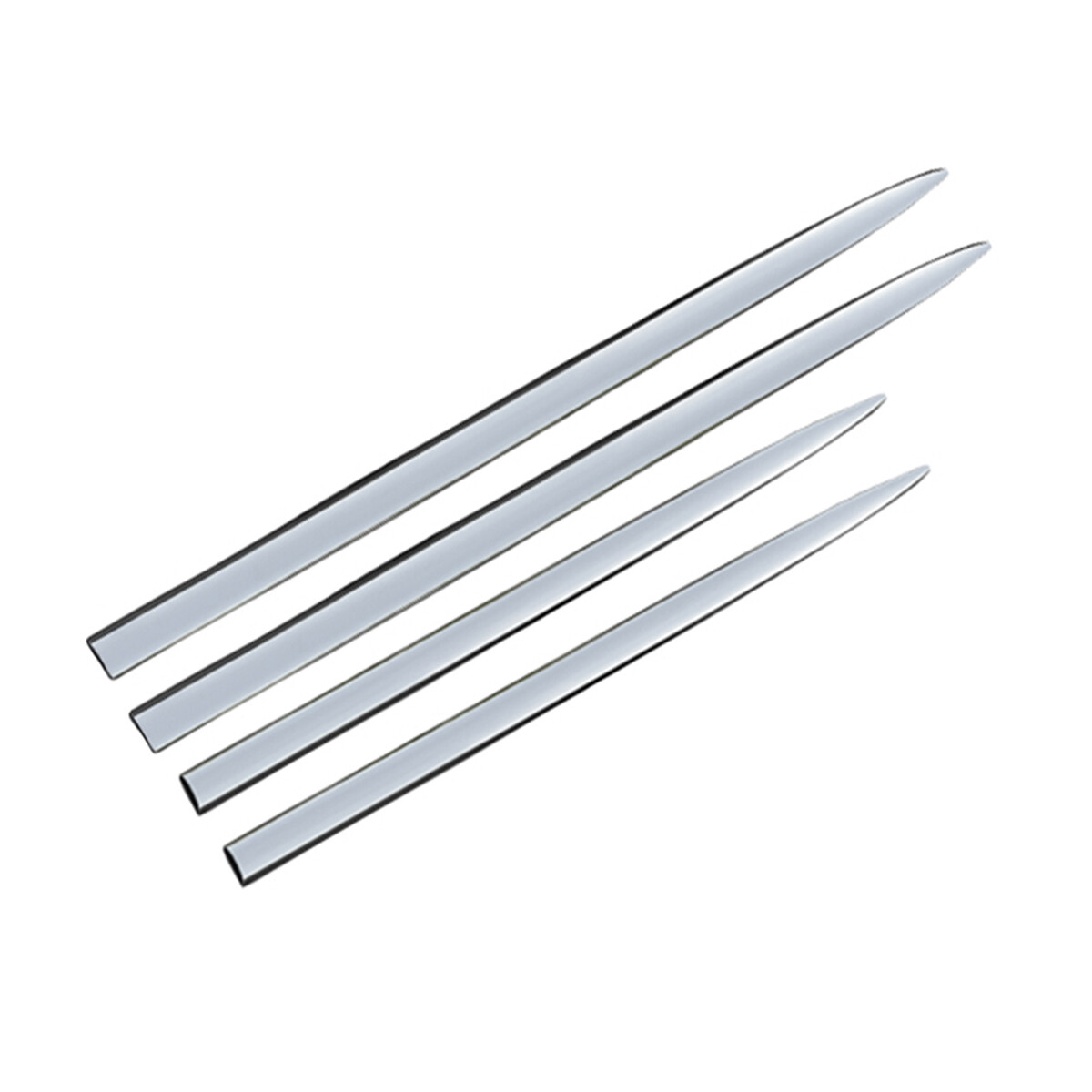 Car Door Body Guard Cover Side Molding Decor Trim Universal Chrome Accessories