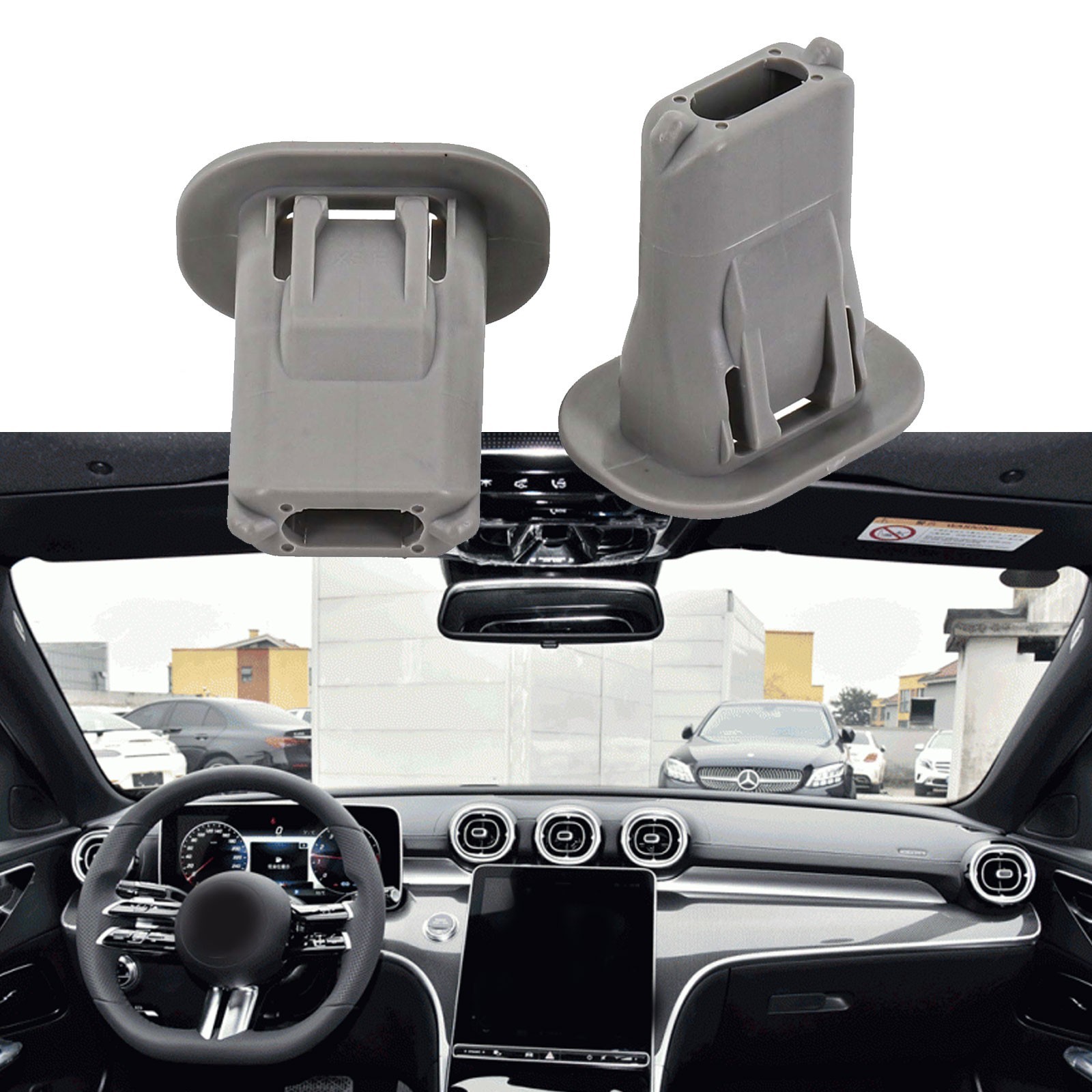 2 Rear Seat Cushion Pad Clips For Mercedes For C300 Model Years 2008 2017