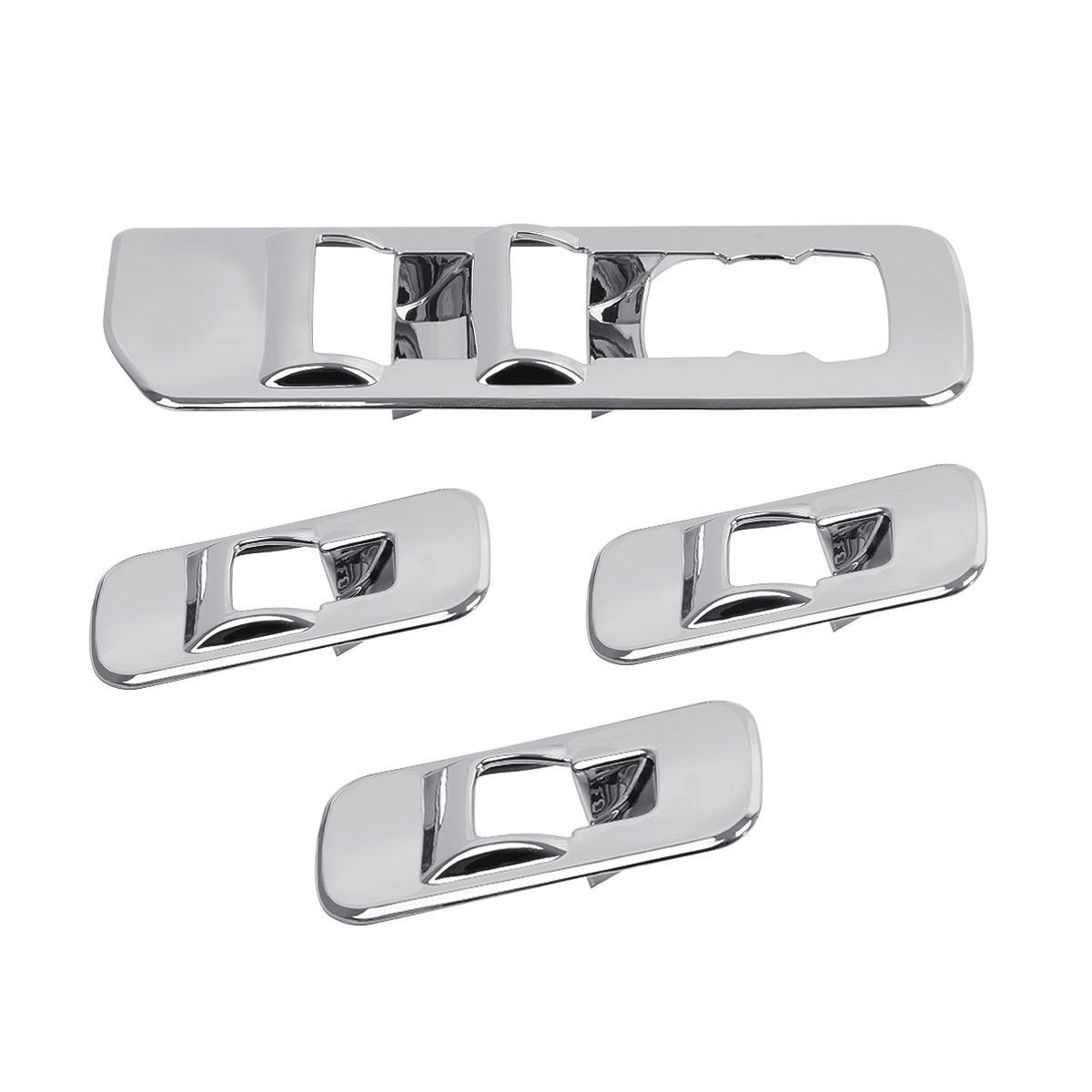 Accessories Window lift switch panel Chrome Cover trim For 2015-2020 Ford F150