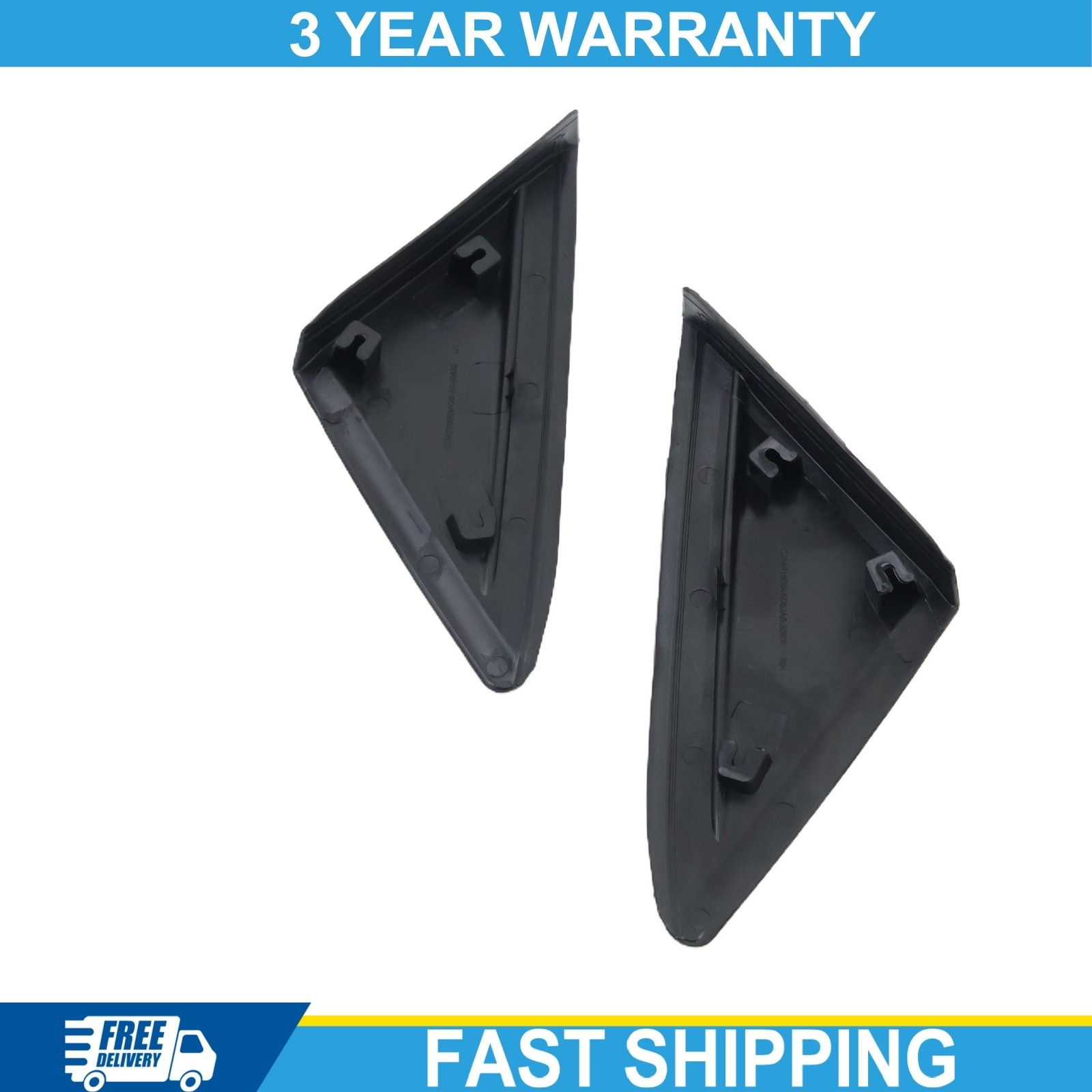 New Front Left+Right Mirror Corner Triangle Fender Cover For 2013-19 Ford Escap