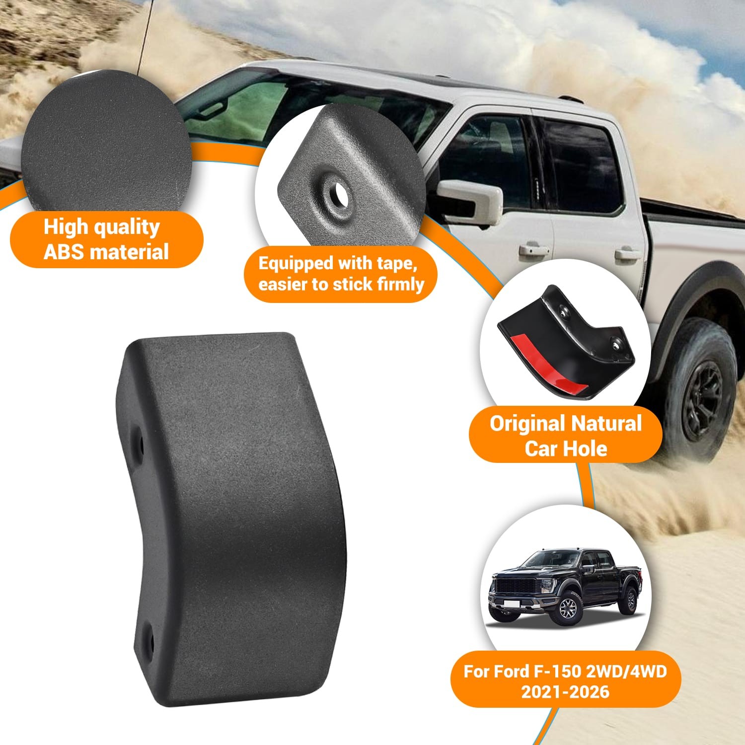 Pair Mud Flaps Mud Guards Delete Left+Right For Ford F150 2WD/4WD 2021-2026