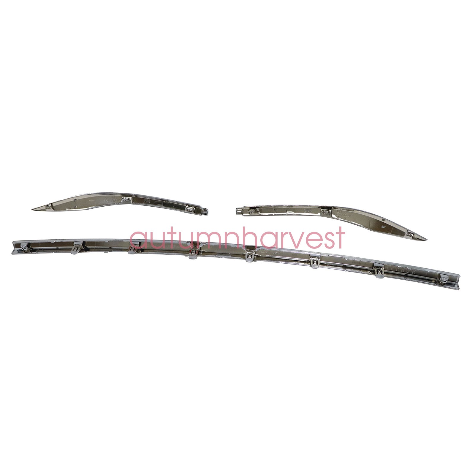 3Pcs Rear Bumper Center Left Right Chrome Molding For Nissan Murano 2015-20