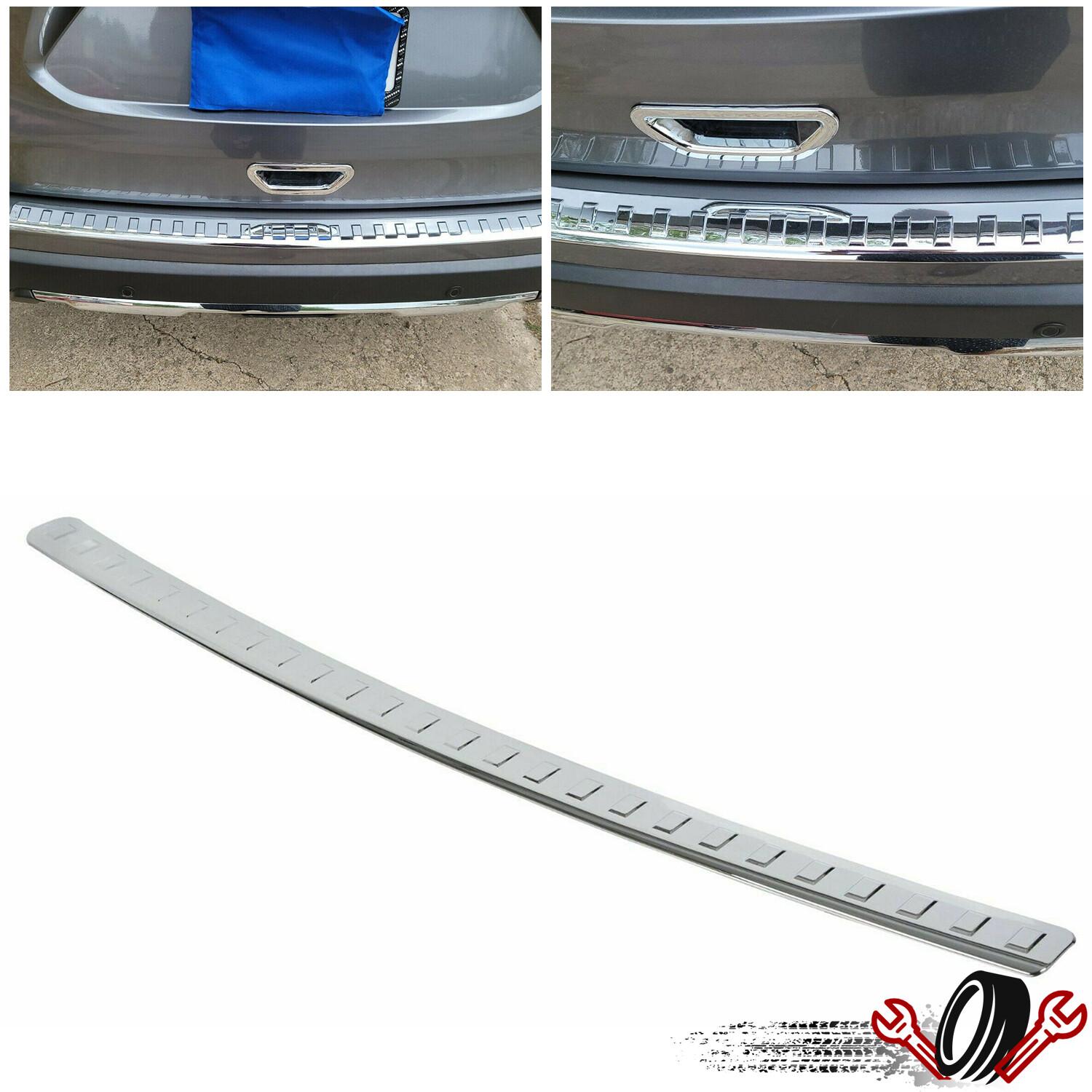 New Chrome Rear Bumper Protector Cover Scratch Exact For 2014-2020 Nissan Rogue