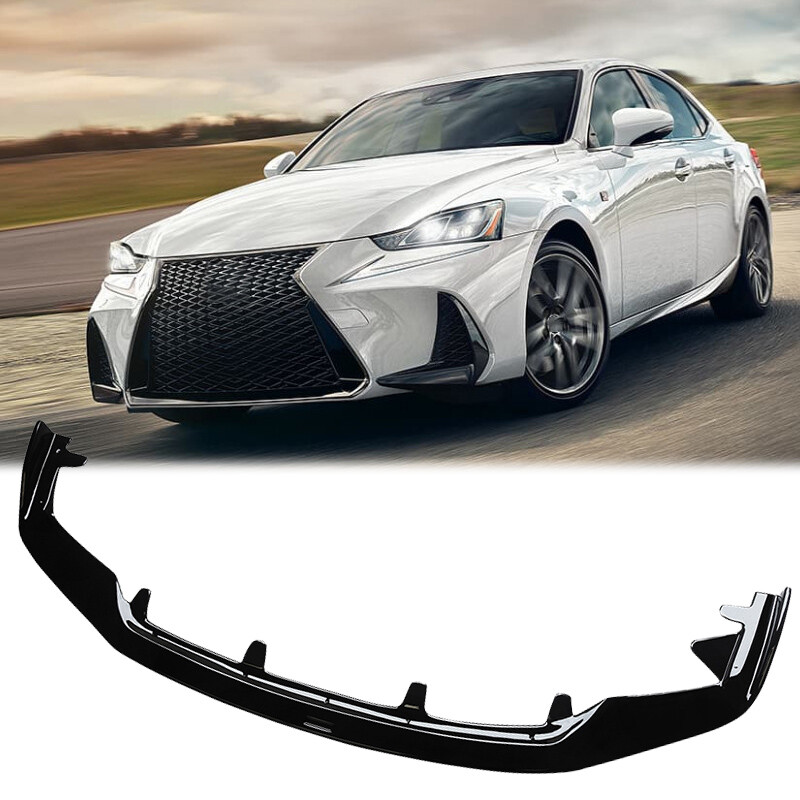 Front Lip for 2017-2020 Lexus IS IS200t IS300 IS3500 AR Style Gloss Black Wing