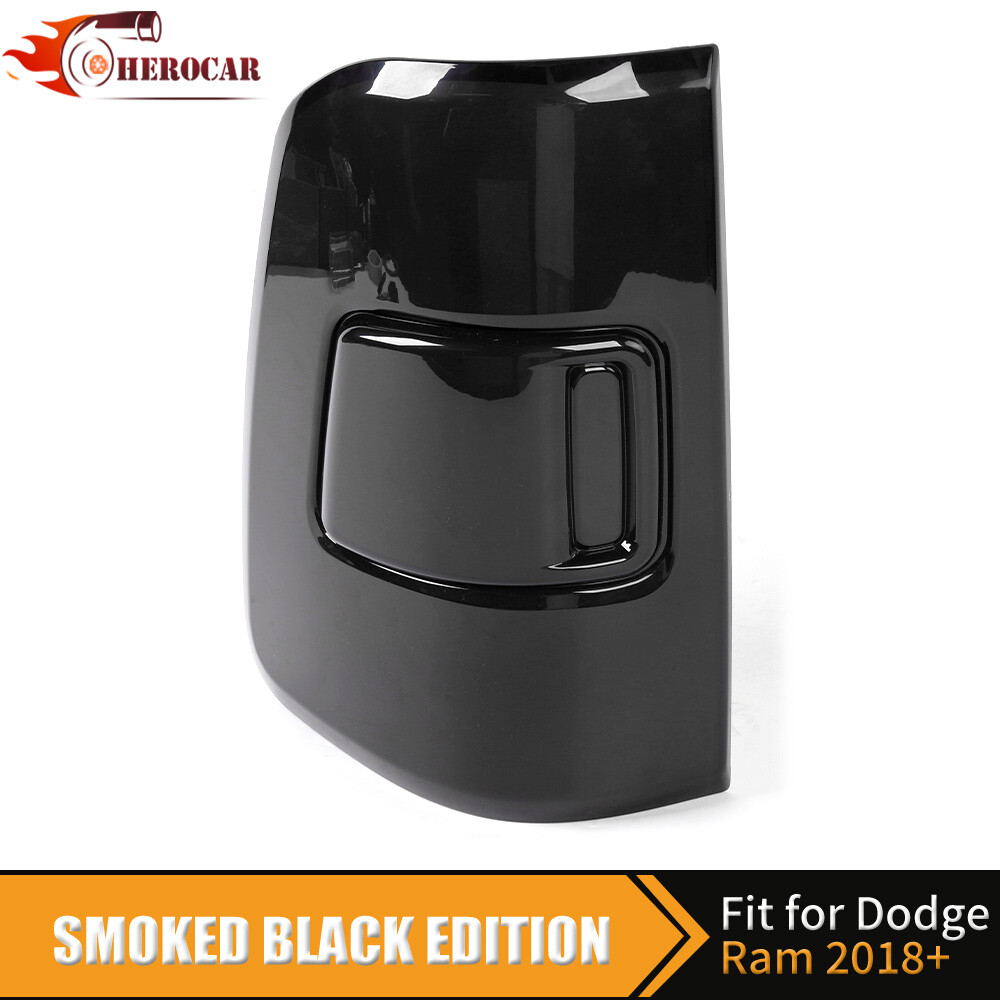 Smoked Black Tail Light Lamp Cover Guard Trim For RAM 1500 2019-2024 Accessories
