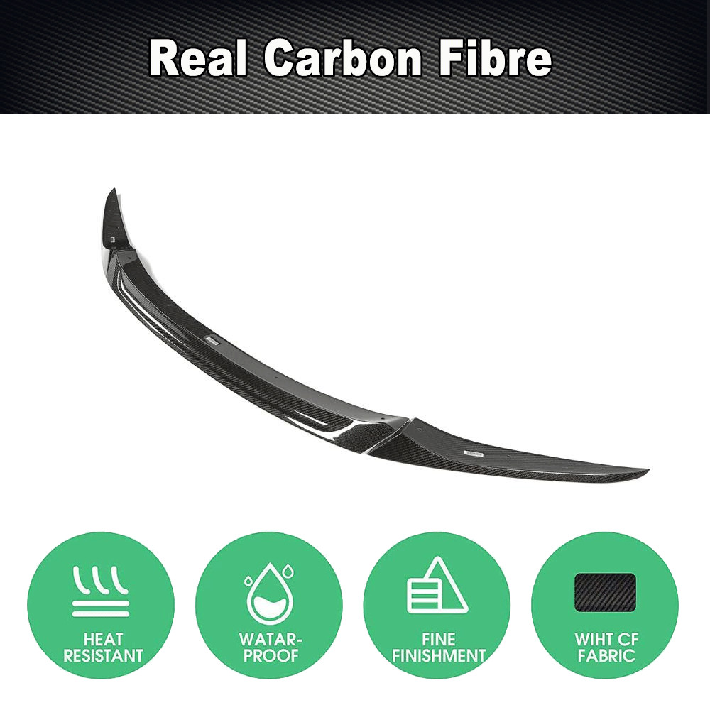 Fit For BMW 8 Series G14 G15 G16 M850i 840i REAL Carbon Front Bumper Lip Spoiler