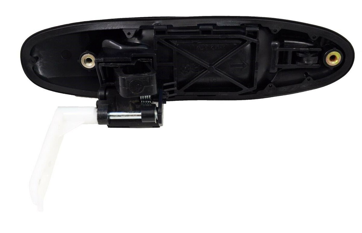fits 2001 to 2007 Sequoia Exterior Door Handle Smooth Black Rear Left and Right