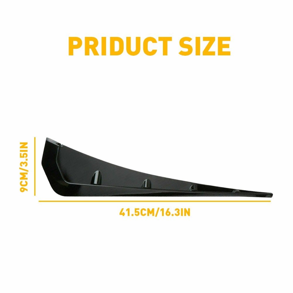 Glossy ABS Black Fender Side Vent Air Wing Cover Trim For 2016-2021 Honda Civic