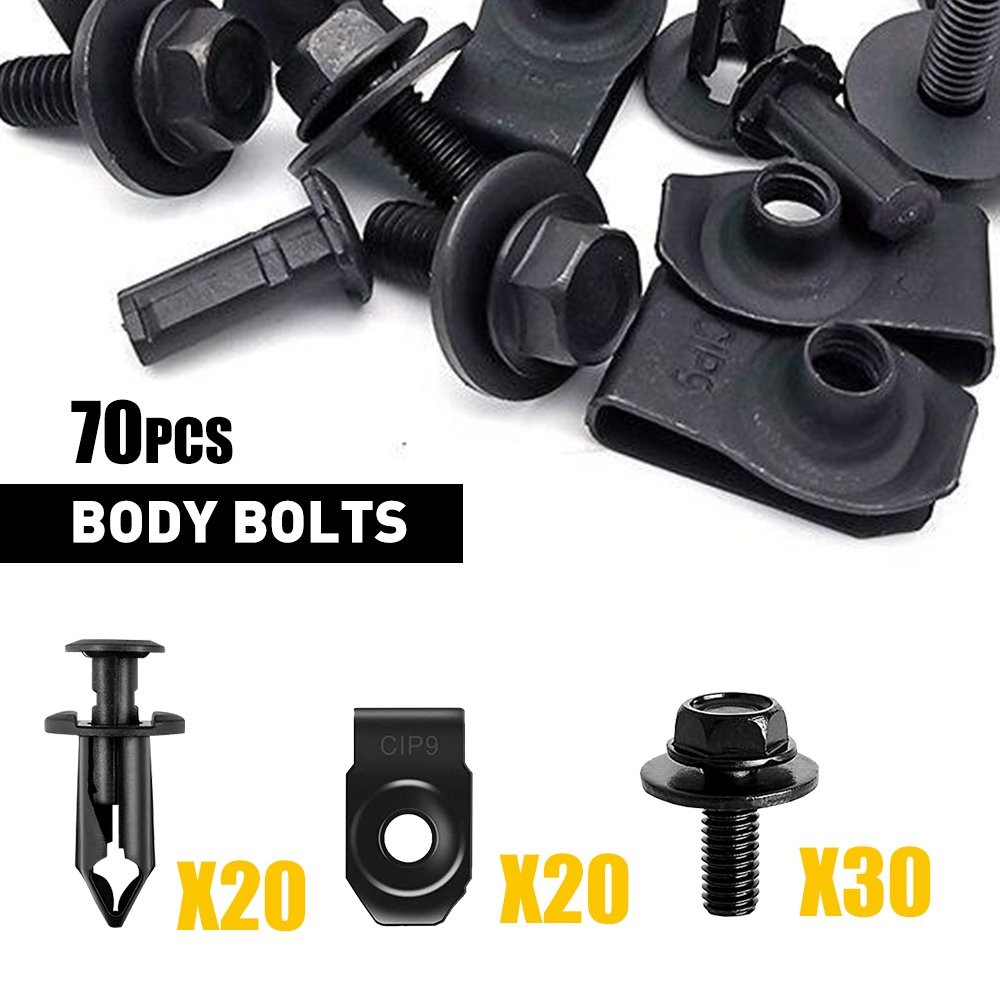 For Toyota Body Bolts & U-nut Clips Engine Under Cover Splash Shield Guard EOE