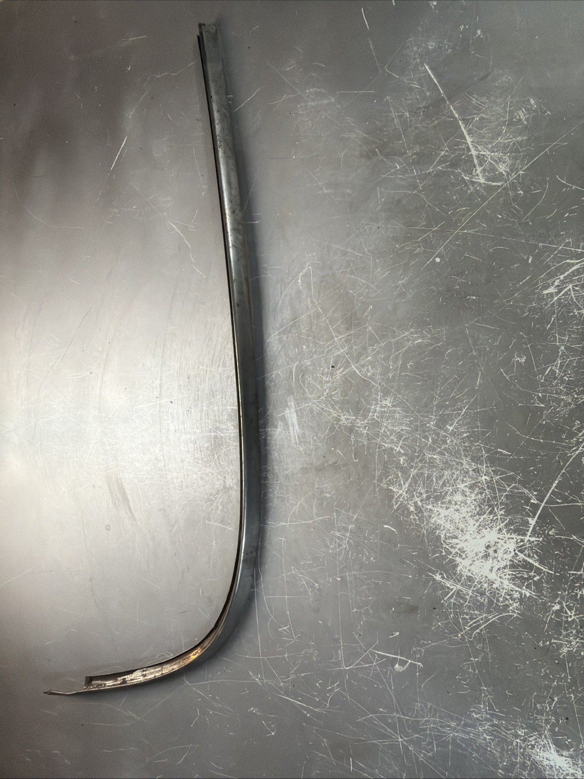 mercury custom chrome trim bottom passenger side windshield 1955
