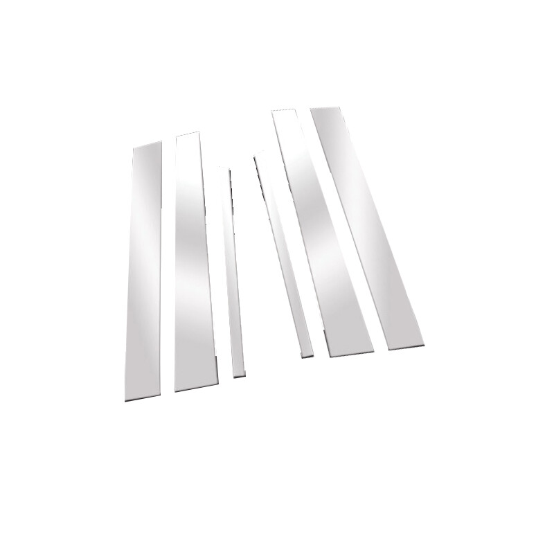 6X Silvery Pillar Posts Door Window Decor Cover For Lincoln Town Car 1998-2011