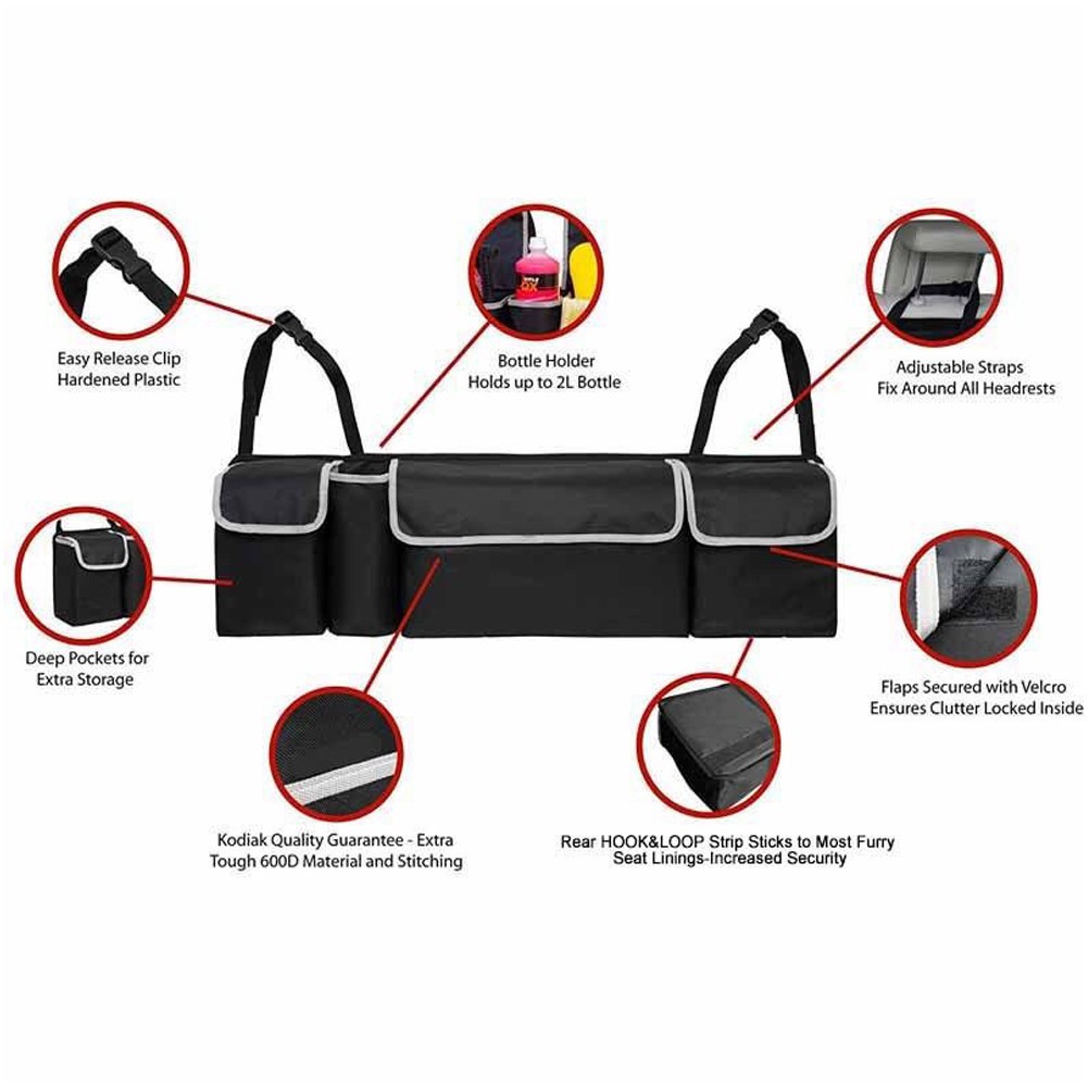 Multi-use Car Trunk Back Seat Organizer Bag Large Capacity Interior Accessories