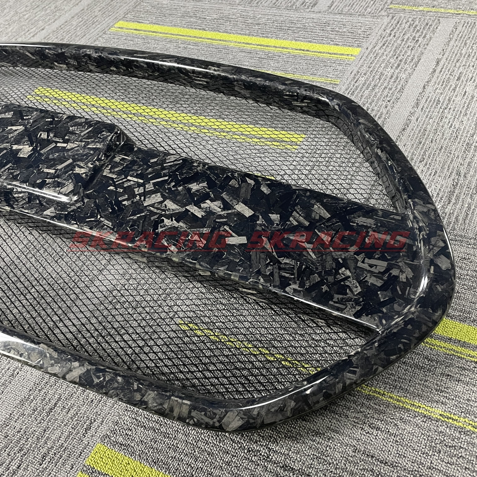 Forged/Carbon Fiber/Matte Black Front Bumper Grille For Hyundai Veloster Turbo