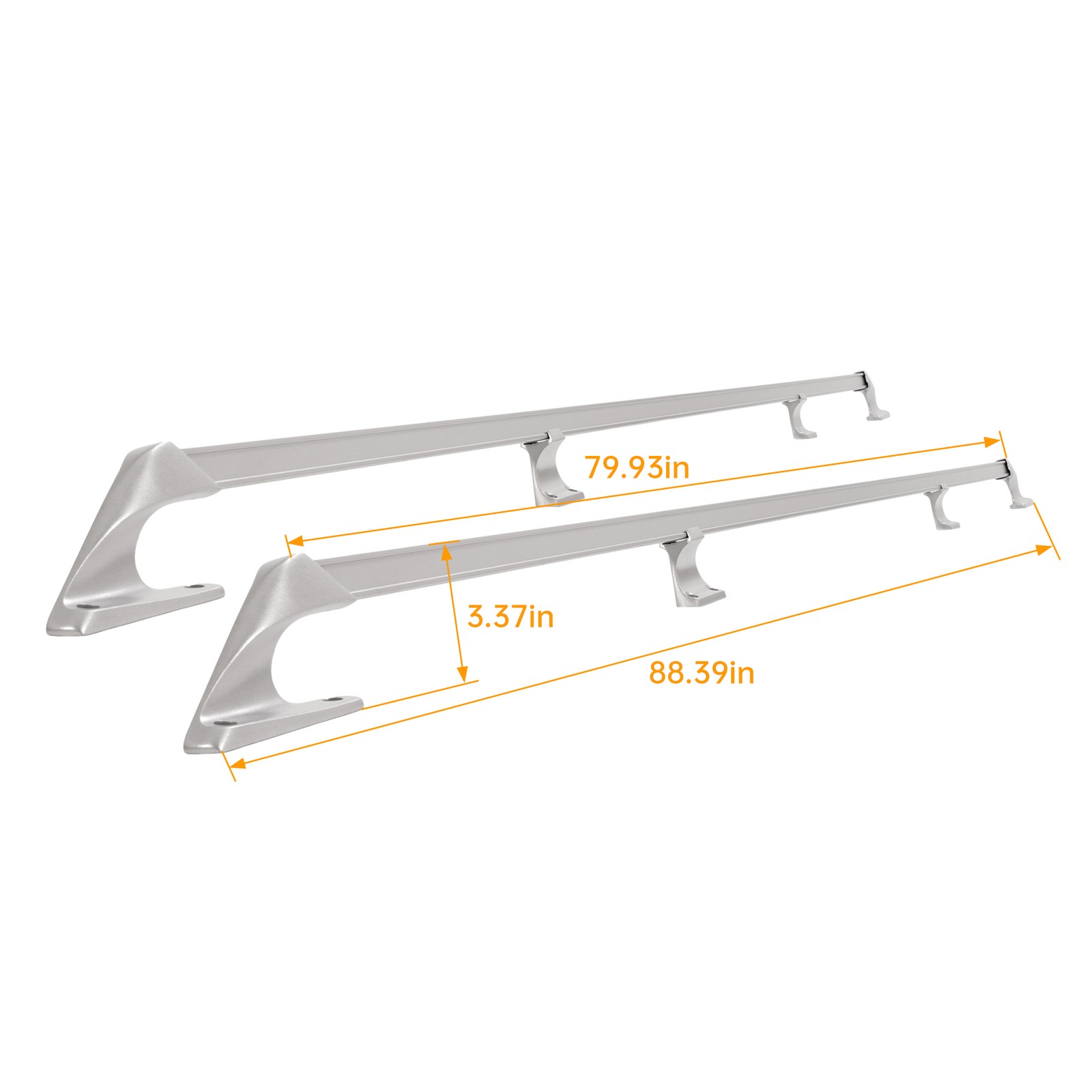 Truck Bed Rails For 1967-1991 Chevy GMC Heavy Duty Long Bed Trucks Chrome