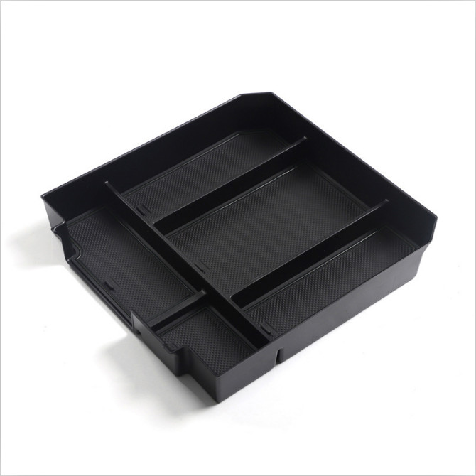 High Quality ABS Iner Armrest Central Storage Box Tray For Toyota Tundra 2022-24