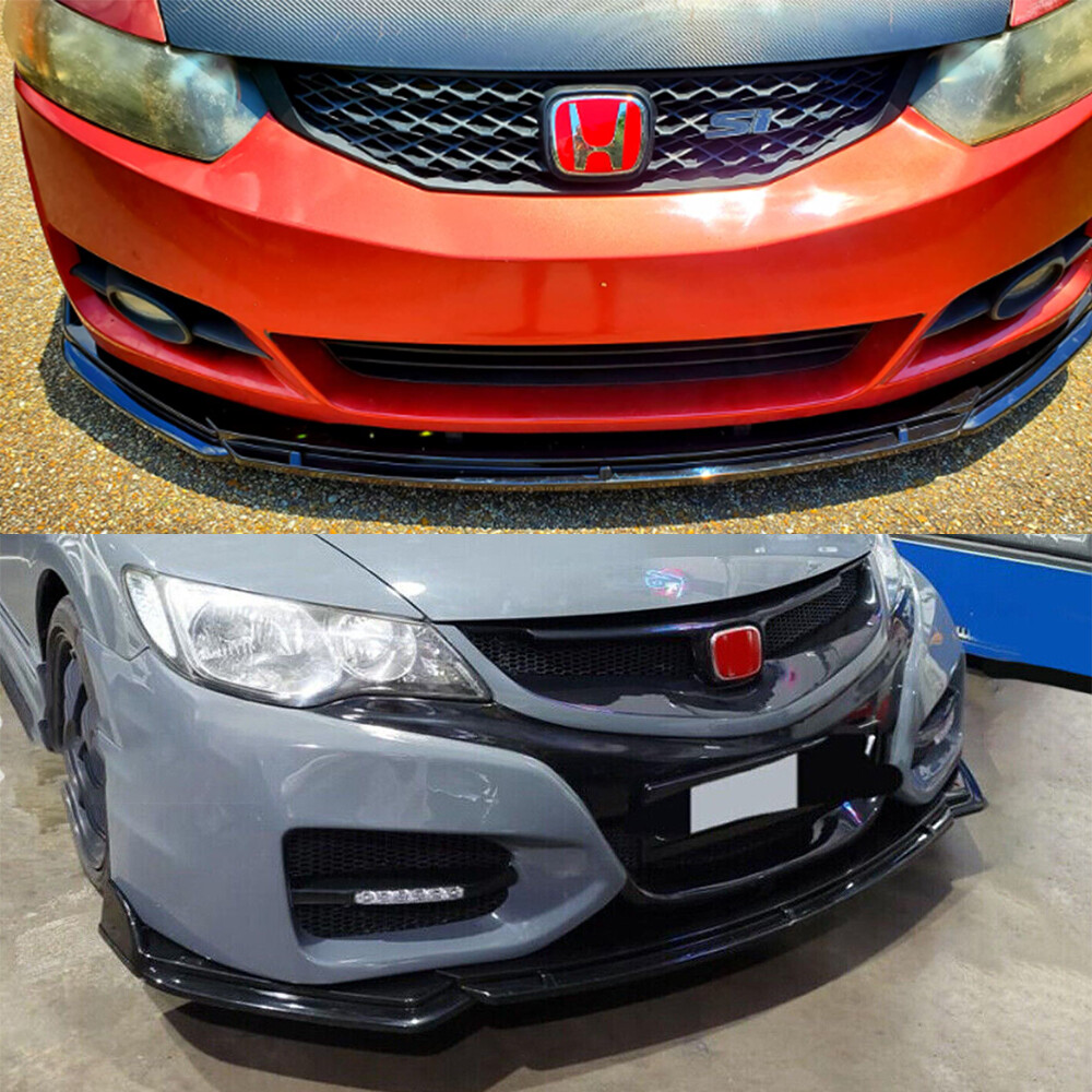 For Mercedes-Benz A180 A200 A220 A250 Front Bumper Lip Spoiler Splitter Black