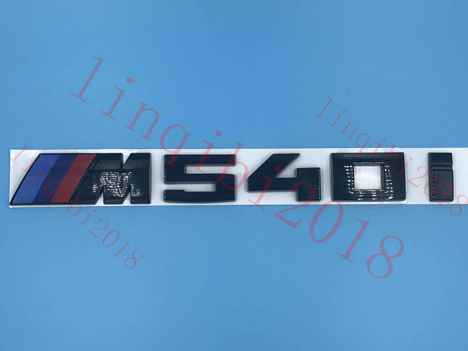 Gloss Black NEW Rear Trunk M540i Emblem Decal Badge FOR 5 Series E34 E39 E60