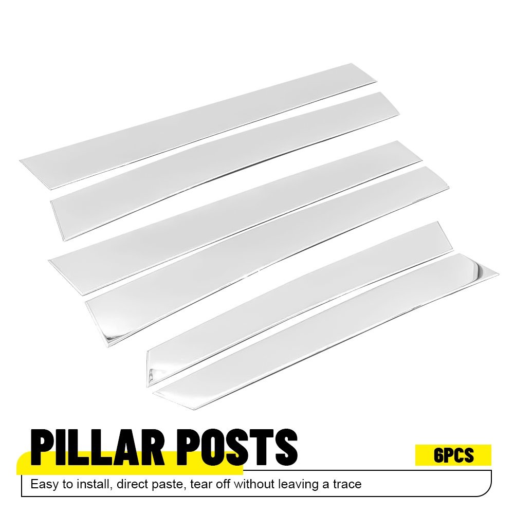 For HONDA CRV 2007 2008 2009 2010 2011 Pillar Post 6pc Window Door Trim Chrome