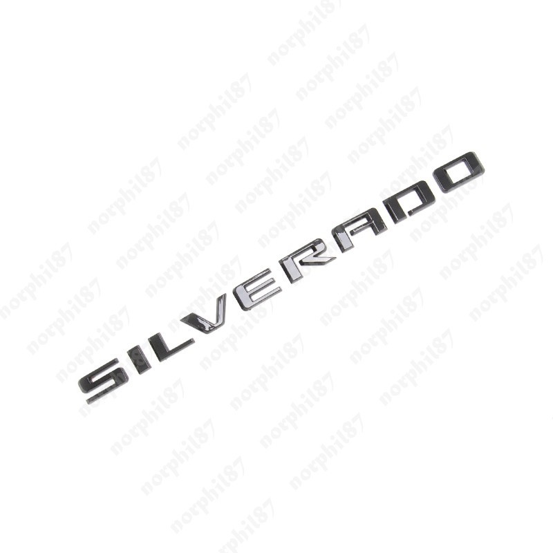 For 2019-2026 Silverado Tailgate Letter Logo Emblem Badge Z71 LT LTZ Gloss Black