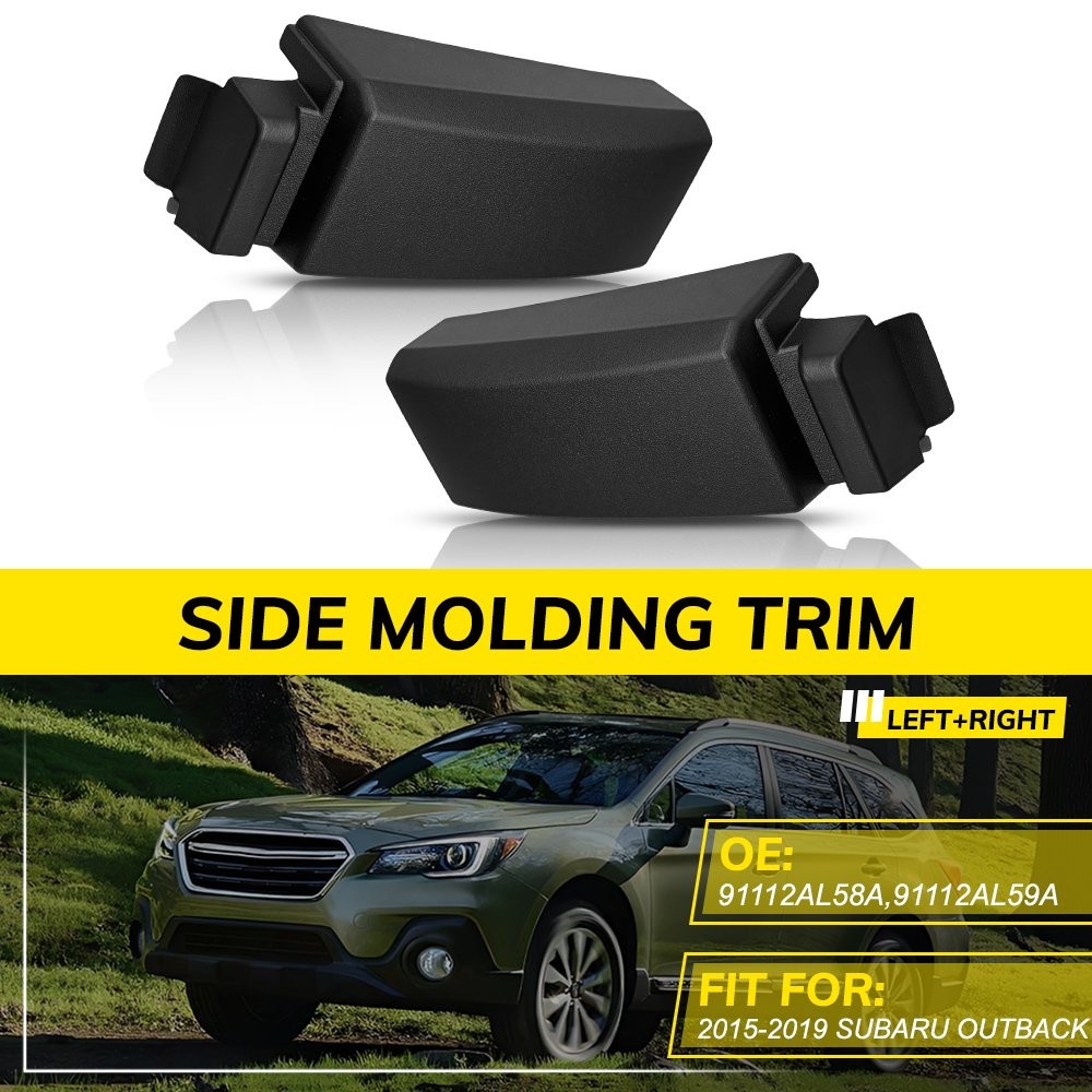 Left Right Rear Side Molding Trim Pair For 2015-16-17-18-19 Subaru Outback